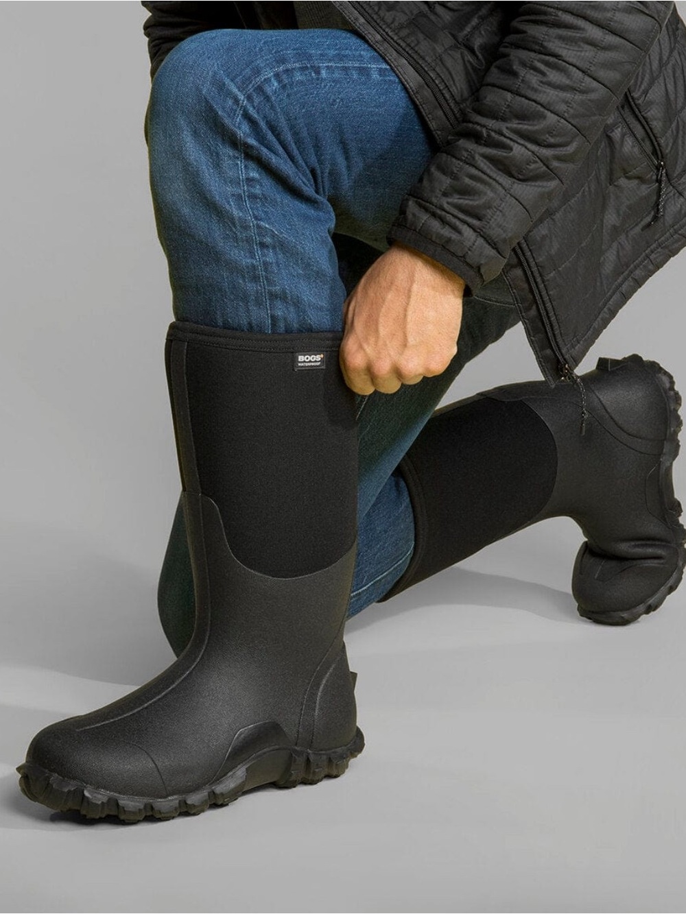 BOG CLASSIC HIGH WATERPROOF NEO TECH BLACK SIZE 14  MENS